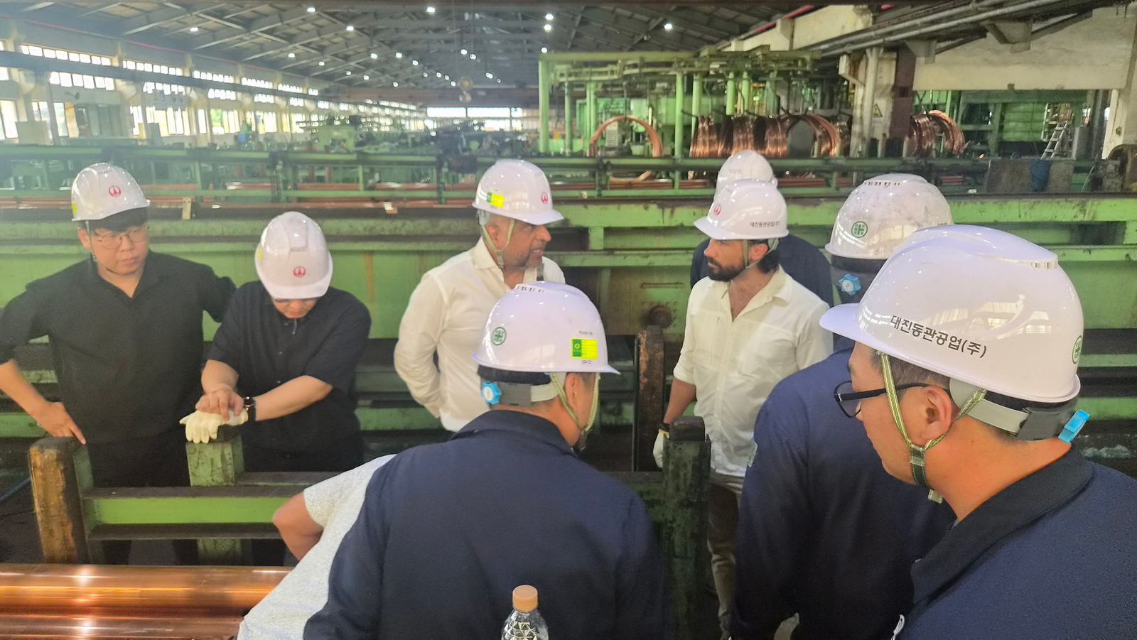 Factory visit at a Korean copper tube manufacturer